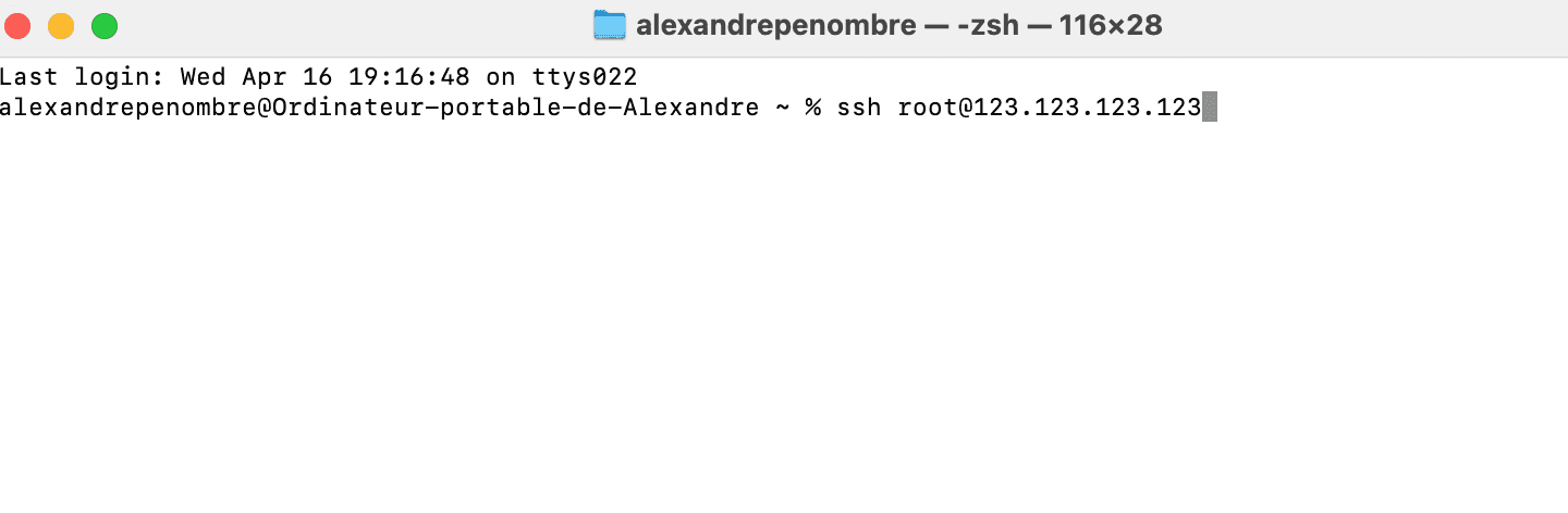 Connexion SSH