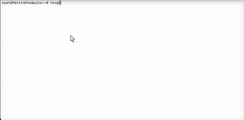 Animation htop